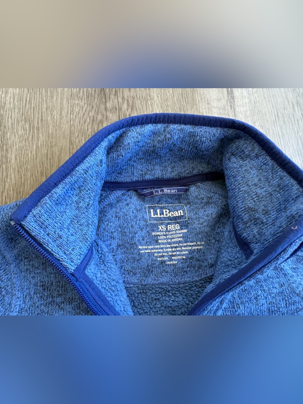 Women's L.L.Bean Sweater Fleece Full-Zip Jacket XS - Picture 3 of 6